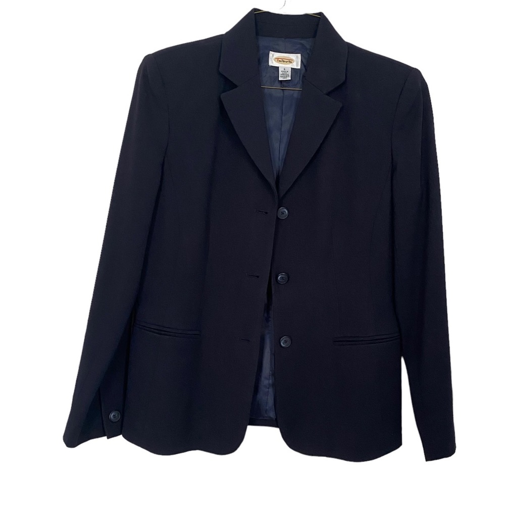 Talbots Women’s Pencil Skirt & Blazer Navy Fully Lined Classic Suit